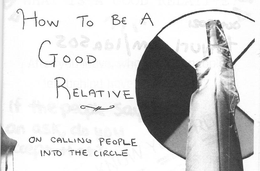 How to be a Good Relative zine